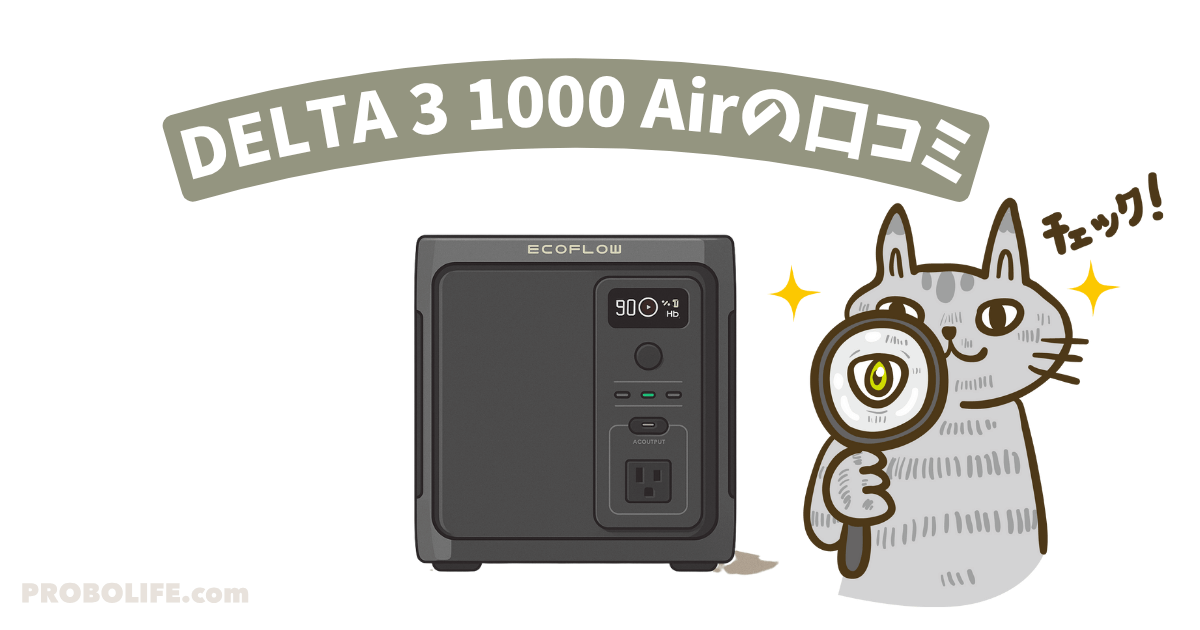 DELTA 3 1000 Airの口コミ