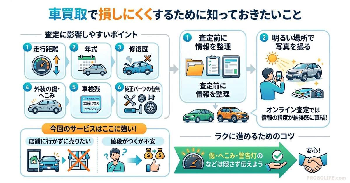 車買取で損しにくくするために知っておきたいこと